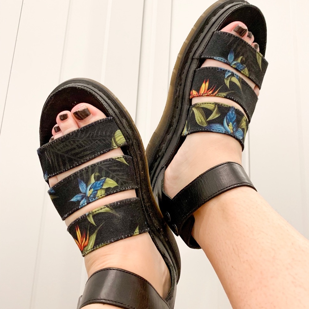 Dr. Martens floral sandals